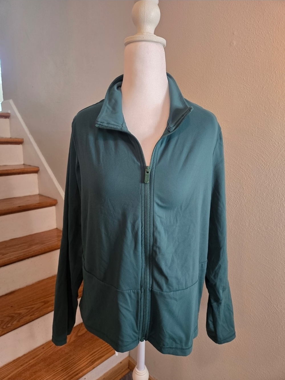 FLX Khol's Green Athletic Full Zip Jacket Womens Size Xtra Large